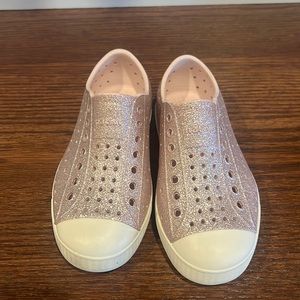 NATIVE size 11 sparkly pink shoes